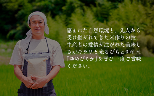【定期便】 【北海道最上級ブランド米】「ゆめぴりか」５kg×年3回 BRTH010