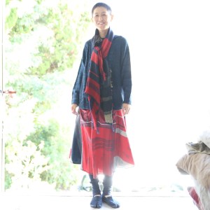 【tamaki niime・イッテンモノ】chotan skirt（81-6）