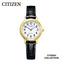 【ふるさと納税】【CITIZEN】 シチズンコレクション EM0932-10A 腕時計 光発電 エコ・ドライブ 防水 カーフ革 クリスタルガラス メーカー保証 メンズ レディース 新潟県 妙高市