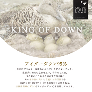 掛け布団 ブルー アイダーダウン95% 1.2kg入り 羽毛 シングル ロング 寝具 寝具 寝具