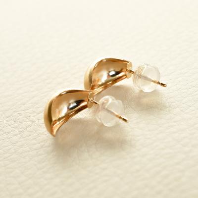 ふるさと納税 甲府市 【ジュエリー】K18 イエローゴールド 艶消しマット地金 ピアス 保証書付 SPB-1869 |  | 02