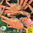 【ふるさと納税】【先行予約】【蒸し】ブランドタグ付き松葉ガニ 500〜640g前後　2枚◇ ≪かに カニ 蟹 ズワイガニ≫※2024年11月上旬～2025年3月上旬頃に順次発送予定