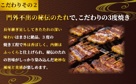 国産うなぎ蒲焼き タレ・山椒付き 4枚 1枚約110g 定期便3回 鰻 鰻 鰻 鰻 鰻 石毛川魚店