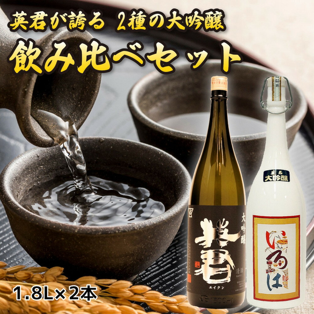 【ふるさと納税】英君 大吟醸 飲み比べセット【1.8L×2本セット】