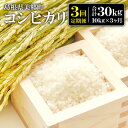 【ふるさと納税】定期便3ヶ月 令和6年産 石見地方 美郷町産 コシヒカリ 10kg 定期便 お米 コシヒカリ 米 10kg×1袋×3回 合計30kg お弁当 ご飯 おにぎり 特産品 お取り寄せ グルメ