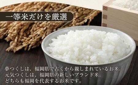 【先行予約】＜令和7年産＞福岡県産米食べ比べ＜白米＞「夢つくし」と「元気つくし」セット　計10kg ＜筑前町＞
