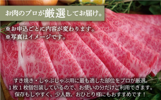 【牧場直送】佐賀県産和牛 すきやき・しゃぶしゃぶ用スライス 500g（ロース・モモ・バラ）【有限会社佐賀セントラル牧場】 [IAH078]