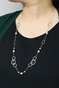 アコヤ 真珠 ステーション ネックレス (66)