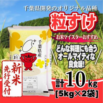 ふるさと納税 大網白里市 【令和8年産 新米先行受付!】千葉県産「粒すけ」精米 10kg(5kg×2袋)