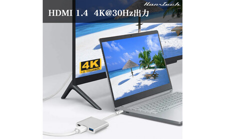Hanx-Tech USBC 3in1 変換アダプタ AOP0023