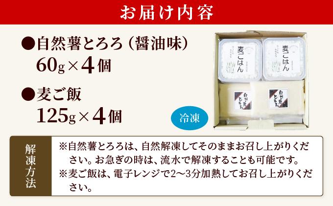 味付け不要！本格自然薯麦とろセット（4人前）