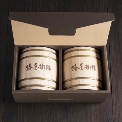 ふるさと納税 江東区 【椿屋珈琲】木樽入り珈琲セット(豆のまま)　【kt093-001-2】 |  | 01