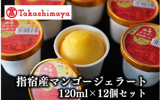 ＜高島屋選定品＞指宿マンゴージェラート12個セット(6個×2箱)(IB001-035/59D1964)