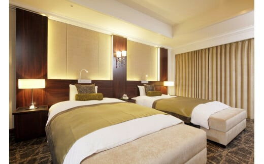 【ふるさと納税】クサツエストピアホテル エグゼクティブスイートルーム ペア宿泊券