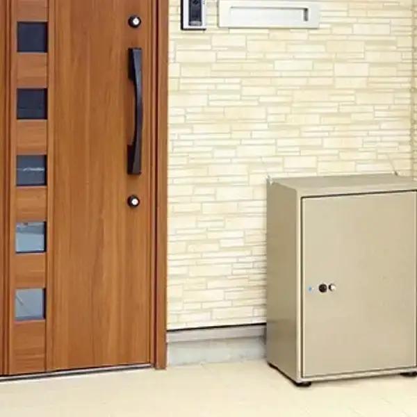 簡単設置 宅配ボックス 67cm 屋外 完成品 防水 宅配box [グリーンライフ]