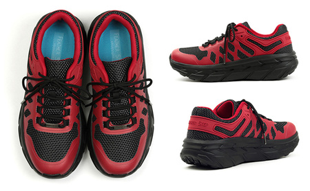 FEATHER STEP   FS-01日本製 スニーカー ダブルラッセル RED 25.0cm