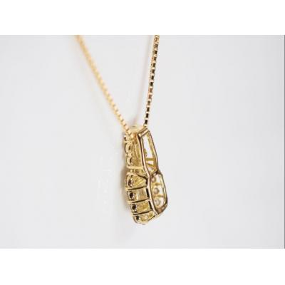 ふるさと納税 甲府市 1.30ct　バゲット&ラウンドダイヤモンドペンダントP3183YG |  | 02