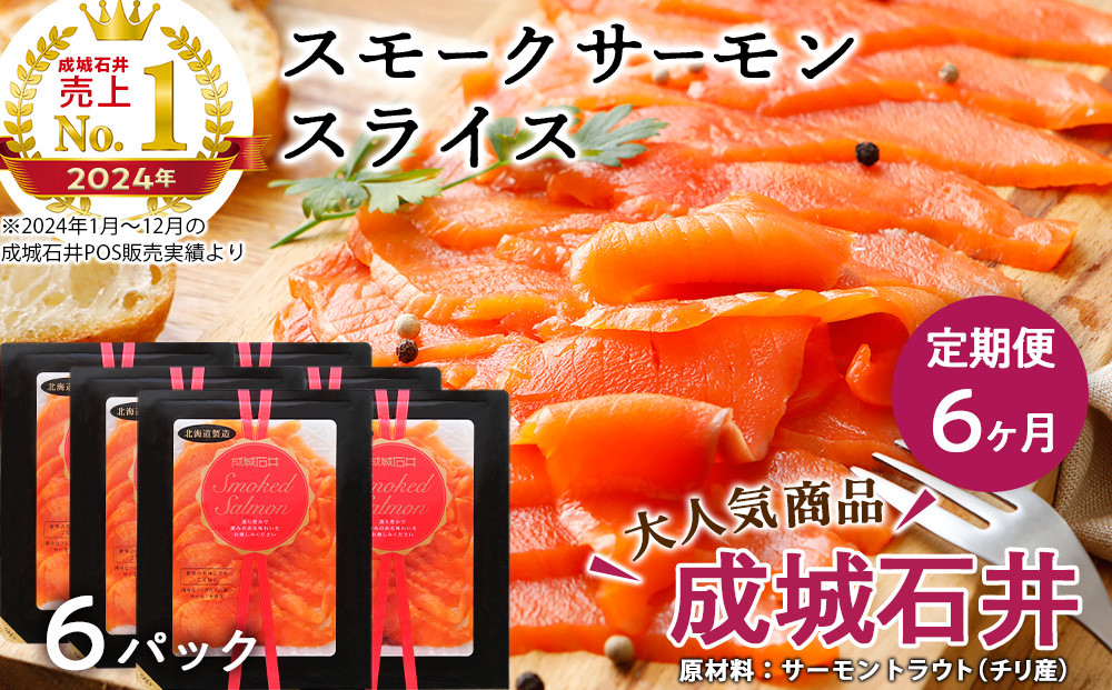 
【定期便 6カ月】《成城石井》スモークサーモンスライス 110g×6
