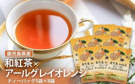 AS-083 鹿児島茶フレーバーティー【和紅茶】アールグレイオレンジ　計40g　10g(2g×5袋)×4箱