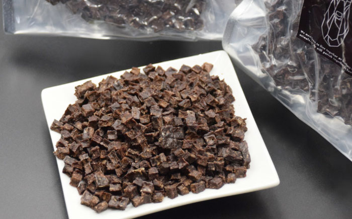 愛犬・愛猫用おやつ 蝦夷鹿 キューブ ジャーキー 計200g（100g×2個）| ペットフード ペット用 ジャーキー ドッグフード おやつ | Dear Hounds [BOAE028]