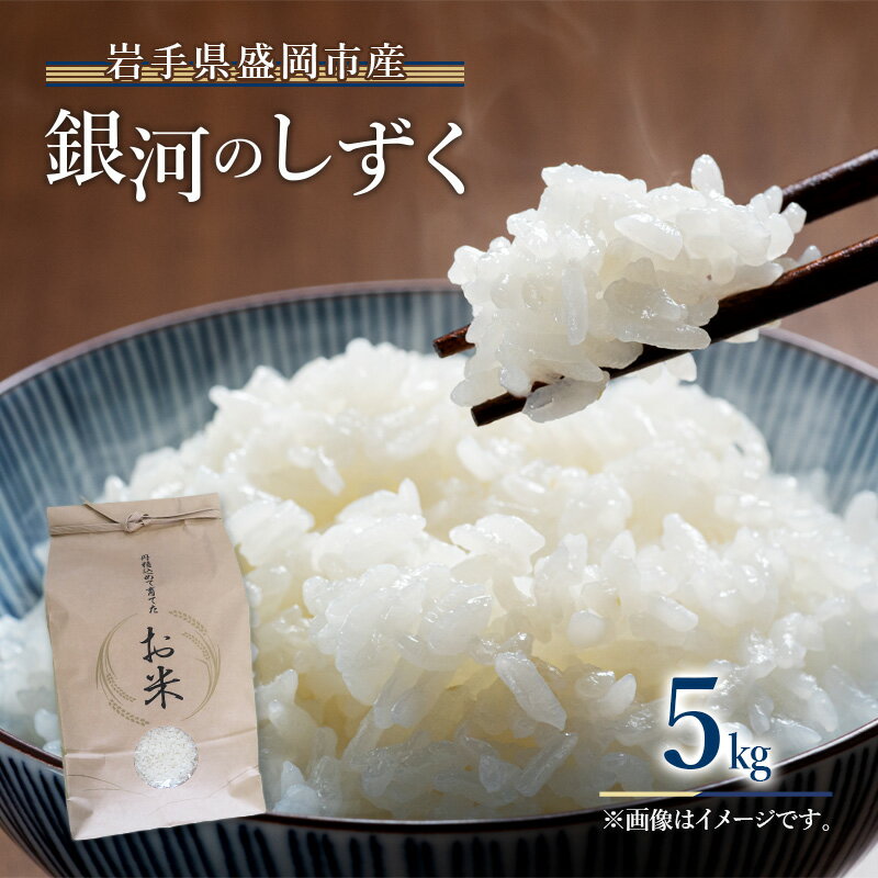 【ふるさと納税】米 銀河のしずく 5kg 岩手県 盛岡市 白米 お米 米 ごはん ご飯 単一原料米　お届け：2026年10月上旬まで