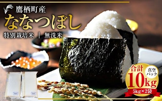 【令和7年産】 ななつぼし （無洗米） 真空パック 5kg×2袋 10kg 北海道 鷹栖町 たかすタロファーム 米 コメ こめ ご飯 無洗米 お米 ななつぼし コメ 無洗米