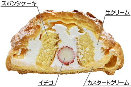 【日曜日着】でっかいシュークリーム 2個入 
