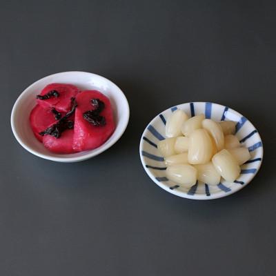 ふるさと納税 田辺市 らっきょうの甘酢漬け100g×3・しょうがのしそ漬80g×3セット【ksn008-1】 |  | 01