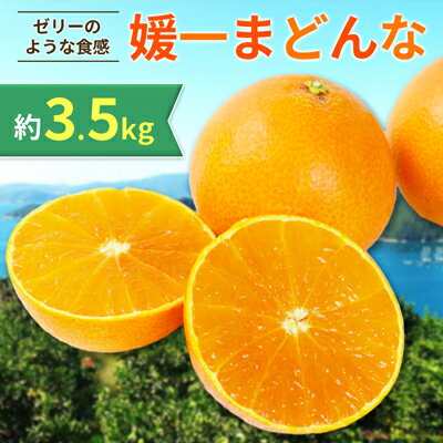 【ふるさと納税】【2025年11月以降発送】ゼリーのような食感!「媛一まどんな」約3.5kg入【C28-22】_ マドンナ 紅まどんな同品種 紅マドンナ同品種 みかん ミカン 蜜柑 柑橘 フルーツ 果物 くだもの 愛媛 八幡浜 ふるさと 【配送不可地域：離島】【1046127】