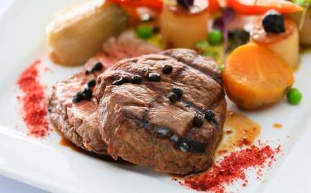 【A4～A5】 長崎和牛 ヒレステーキ 約450g （約150g×3枚） ／ 和牛 牛肉 ぎゅうにく お肉 おにく 肉 にく 牛ヒレ ヒレ フィレ 赤身 ステーキ 長崎県 時津町 冷凍