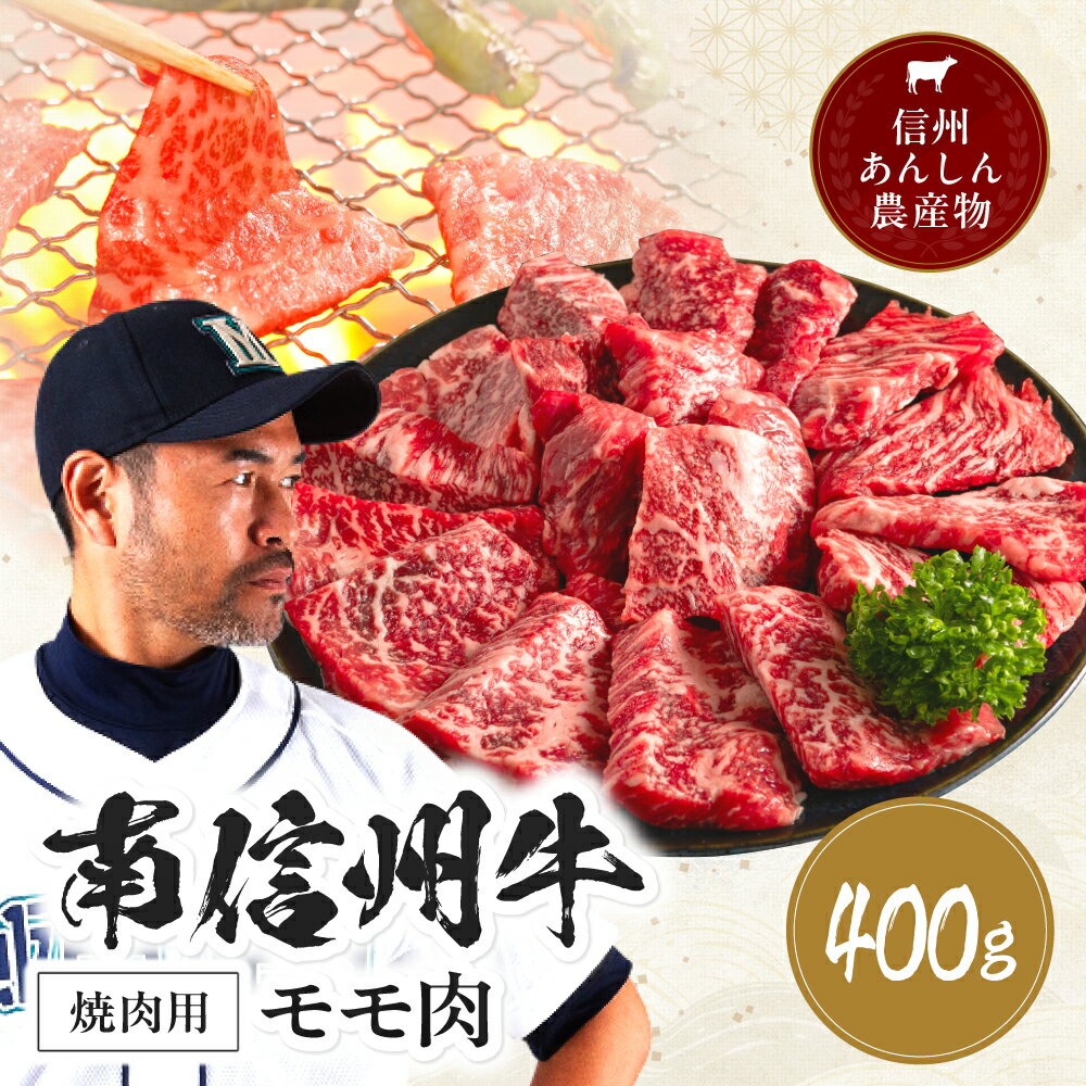 【ふるさと納税】 肉 焼肉 牛 南信州牛 モモ 焼肉 用 400g | モモすき焼き用 モモ肉 もも肉 肉 焼肉 すき焼き 牛肉 お肉 信州 南信州 送料無料 ふるさと納税 長野県 飯田市 J02