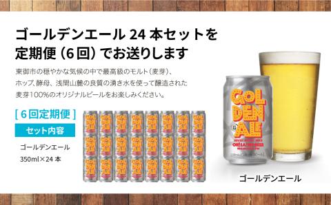 ゴールデンエール24本定期便（6回） クラフトビール