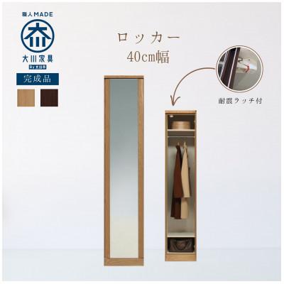 ふるさと納税 大川市 大川家具　開梱設置　幅40cm　ワードローブ　ロッカー　服吊　コットン　古賀清木工