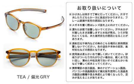 サングラス SOLAIZ UVカット アウトドア サングラス SLD-001 TEA/偏光GRY [D-17211_02]