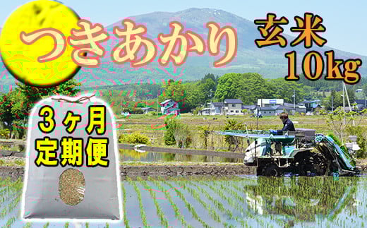 
            【令和7年産】 新米 11月上旬発送開始予定 つきあかり 玄米 10kg 3ヶ月定期便 ／ かきのうえ こめ 米 コメ お米 おこめ ご飯 ごはん げんまい おにぎり お弁当 仕送り お取り寄せ 産地直送 単一原料米 国産 国産米 東北 岩手県産 八幡平市産 定期 定期便 おすすめ
          