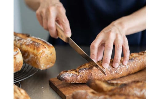 パン切りナイフ 【せせらぎ】 14ｃｍ （パンナイフ パン切り包丁 ブレッドナイフ MS-002）H9-109