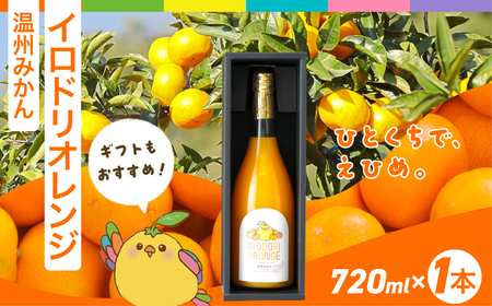 【イベント応援】イロドリオレンジ（温州みかん）720ml×1本 IKTAS001 