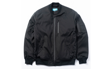 【ふるなび限定】洗えるMA-1「ワークウェアスーツ」スーツに見える作業着 　 丸洗い可 ストレッチ 速乾 部屋干し可 撥水 シワになりにくい　ブラック FN-Limited-SP ファッション  M