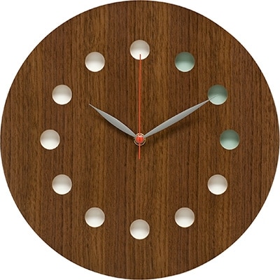 旭川家具　cosine　掛け時計(カラー)　ウォルナット_00328【1155011】