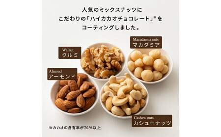 たっぷりチョコ掛けミックスナッツ 1kg(250g×4袋)