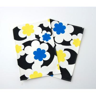 ふるさと納税 忠岡町 nordic+japan ランチョンマット 2枚組 (モダニズム・ブラック)