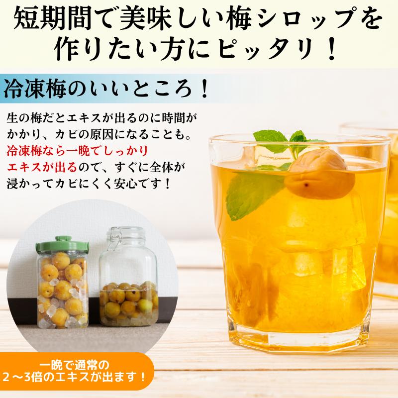 冷凍 梅 1kg 家庭用 / 南高梅 訳あり 黄梅 完熟梅 梅ジュース 梅酒 和歌山 ※6月より順次発送 ※北海道・沖縄・離島への配送不可 【ikd510-c-1A】