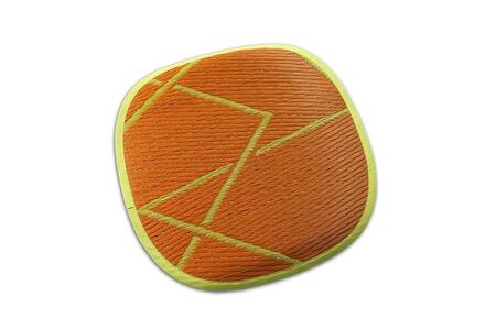 OTO い草クッション 35×35cm 2枚組【ZIG-ZAG OR】