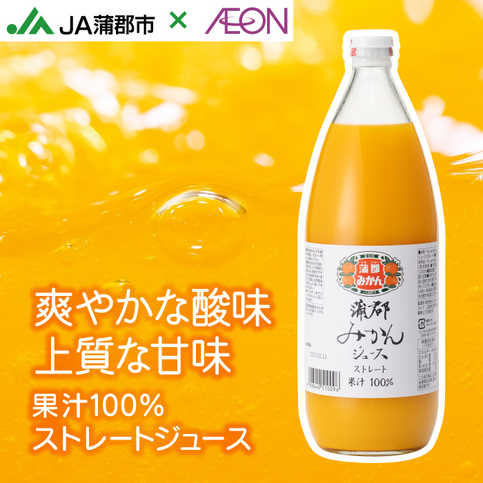 【数量限定】蒲郡みかんジュース（ストレート果汁100％みかんジュース）_【G0625】