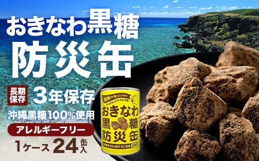
                  【沖縄黒糖100%】おきなわ防災黒糖缶 130g×24缶（1ケース） OV-1｜3年保存 長期保存 非常食 備蓄食料 災害 防災 緊急時 完全無添加 ミネラル補給 沖縄県 与那国町 黒砂糖 純黒糖
                