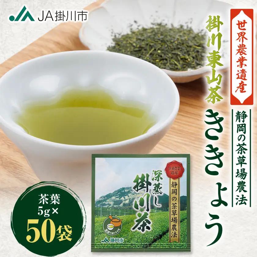 掛川東山茶「ききょう」茶葉　5g×50袋【配送不可地域：離島・沖縄県】【1718471】
