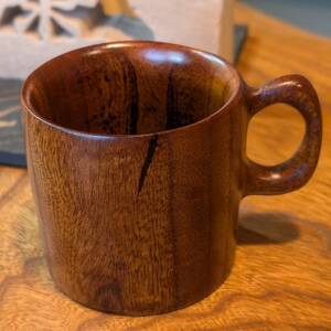 天然の欅(けやき)を削り出したマグカップ(小)　木の器たしろ工房【1675752】
