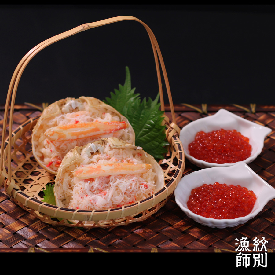 ＜紋別漁師 マルマ松本商店＞いくら醤油と甲羅めしセット