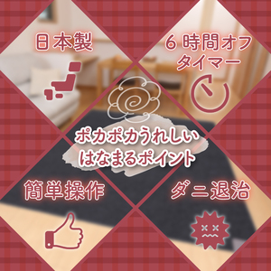 （ワタナベ工業）ホットカーペット本体２畳【WHC-205】024-001