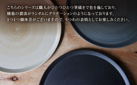 【波佐見焼】IREKO シャビー プレートM ブラウン・ブラック 2点【浜陶】[XA84]